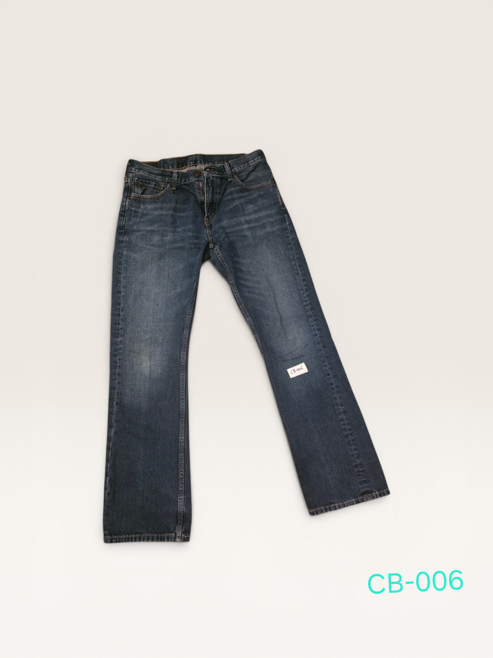 Levis 527 slim bootcut mens jeans 33X32 blue denim low rise 05527 CB-006